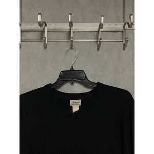 L L Bean Sweater Men XLT Tall Cashmere Cotton Knit V Neck Quiet Pullover Luxury